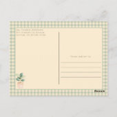 🌱小さな芽が赤ちゃんシャワーの途中にある ポストカード (裏面)