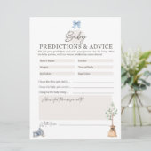 小さな芽の赤ちゃんシャワーゲーム シーズンカード (スタンド正面)