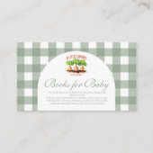 小さな芽の赤ちゃんシャワーベビー エンクロージャーカード (正面)