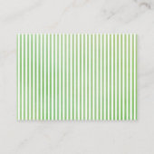 小さな芽の赤ちゃんシャワー エンクロージャーカード (裏面)