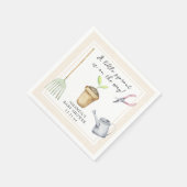 小さな芽の赤ちゃんシャワー スタンダードカクテルナプキン (角)