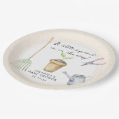 小さな芽の赤ちゃんシャワー ペーパープレート (アングル)