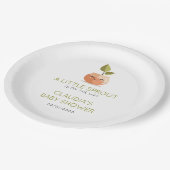 小さな芽の赤ちゃんシャワー ペーパープレート (アングル)