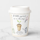 小さな芽の赤ちゃんシャワー 紙コップ (正面)