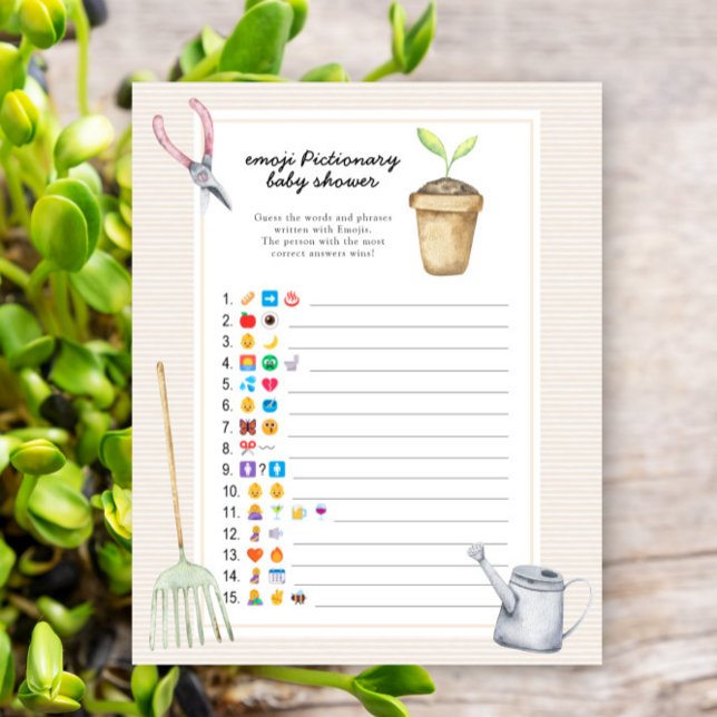 小さな芽の赤ちゃんシャワー – 絵文字の絵文字ゲーム (クリエイターアップロード済み)