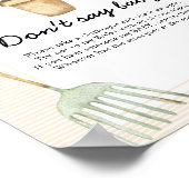 小さな芽の赤ちゃんシャワー – 言わないベビー ポスター (角)