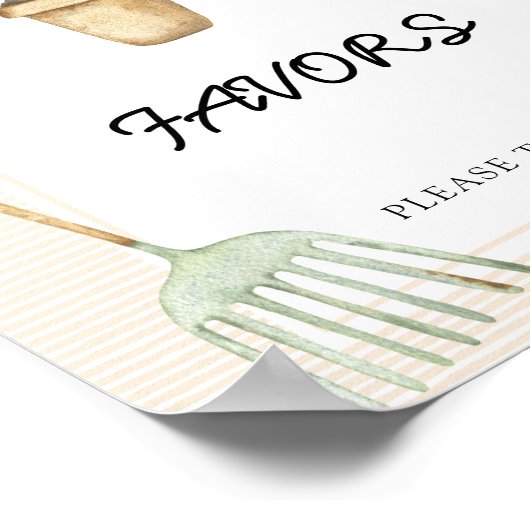 小さな芽の赤ん坊のシャワーの好意 ポスター (角)