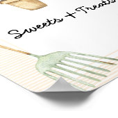 小さな芽 – 甘い菓子とベビーシャワーを処理 ポスター (角)