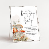 小さな菌類の魅惑キノコはベビーを言わない ポスター