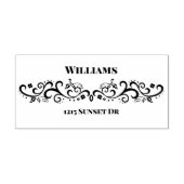 小さな華美スクロールゴム印 ラバースタンプ (インプリント)