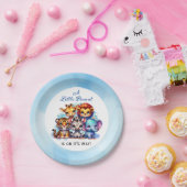小さな落花生が道を進んでいる |赤ちゃんシャワー ペーパープレート (パーティー)