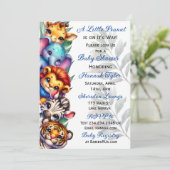 小さな落花生が道を進んでいる |赤ちゃんシャワー 招待状 (スタンド正面)