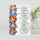 小さな落花生が道を進んでいる |赤ちゃんシャワー 招待状 (スタンド正面)