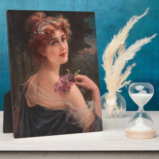 小さな薄紫の女 フォトプラーク (側面)