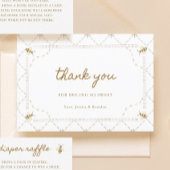 小さな蜂の赤ちゃんシャワー サンキューカード