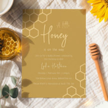 小さな蜂蜜がやってくる ミニマルベイビーシャワー