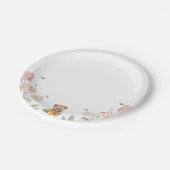 小さな蜂蜜が進んでいる紙プレート ペーパープレート (アングル)