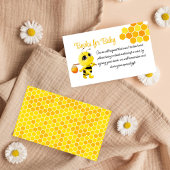 小さな蜂蜜の方法ビー赤ちゃんシャワー本のリクエスト エンクロージャーカード