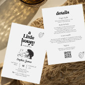 小さな蜂蜜の白黒は赤ちゃんシャワーを持つ 招待状