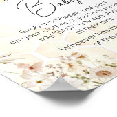 小さな蜂蜜の蜂の赤ん坊シャワーはベビーと言わない ポスター (角)