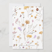 小さな蜂蜜の赤ちゃんシャワーベビービンゴカード 招待状 (裏面)