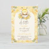 小さな蜂蜜の赤ちゃんシャワー招待状 招待状 (スタンド正面)