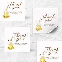 小さな蜂蜜の赤ちゃんシャワー スクエアシール