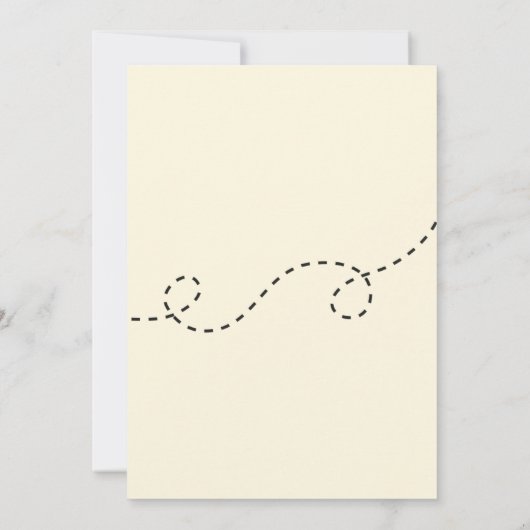 小さな蜂蜜の赤ん坊のシャワーの教育 招待状 (裏面)