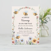 小さな蜂蜜は赤ん坊のシャワーの途中にある 招待状 (スタンド正面)