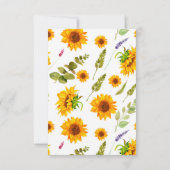 小さな蜂蜜ビーベイビーシャワーサンキューカード サンキューカード (裏面)