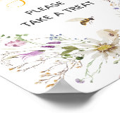 小さな蜂蜜ビー赤ちゃんシャワー愛は甘い ポスター (角)