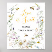 小さな蜂蜜ビー赤ちゃんシャワー愛は甘い ポスター (正面)