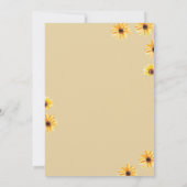 小さな蜂蜜ミツバチ熱い気球の赤ちゃんシャワー 招待状 (裏面)