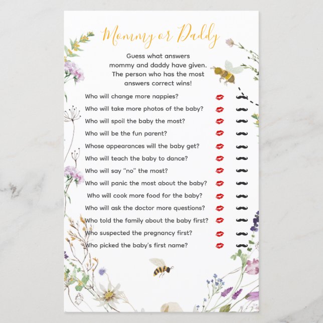 小さな蜂蜜蜂の花ママまたはパパ (正面)