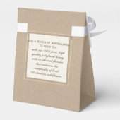 小さな蜜蝋キャンドル用のミニアピールプロダクトボックス フェイバーボックス (裏面サイド)