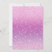 小さな蝶かわいいボホピンクの女の子の赤ちゃんシャワー 招待状 (裏面)