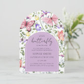 小さな蝶がやって来る パープルアーチ 招待状 (スタンド正面)