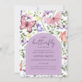 小さな蝶がやって来る 招待状 (正面)