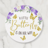 小さな蝶がサークルの途中にある フェイバータグ (正面)