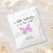 小さな蝶が彼女の途中で赤ちゃんシャワー フェイバーバッグ (クリップ留めされた状態)