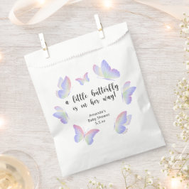 小さな蝶が彼女の途中で赤ちゃんシャワー フェイバーバッグ