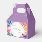 小さな蝶が舞う グリッター ベビーシャワー フェイバーボックス (正面サイド)