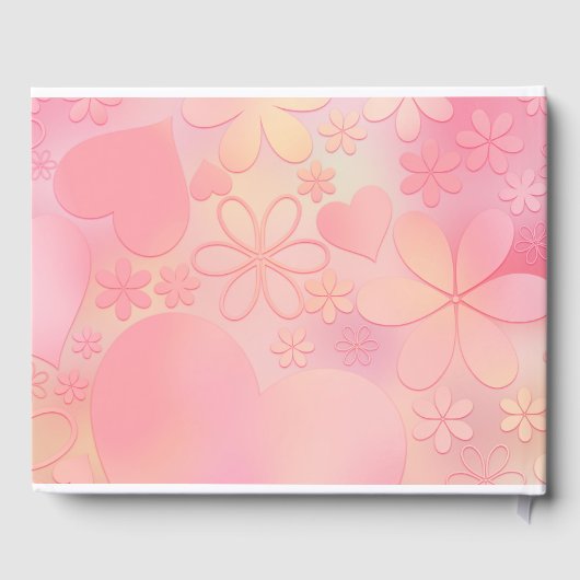 小さな蝶が赤ちゃんのシャワーを途中にある ゲストブック (裏面)