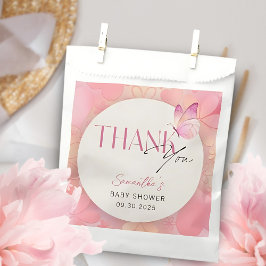 小さな蝶が赤ちゃんのシャワーを途中にある フェイバーバッグ