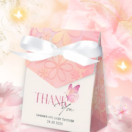 小さな蝶が赤ちゃんのシャワーを途中にある フェイバーボックス