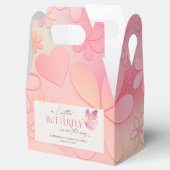 小さな蝶が赤ちゃんのシャワーを途中にある フェイバーボックス (オープン)