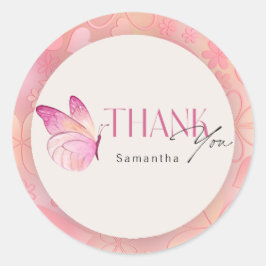 小さな蝶が赤ちゃんのシャワーを途中にある ラウンドシール