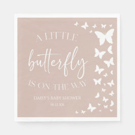 小さな蝶が赤ちゃんシャワーの途中にある スタンダードランチョンナプキン