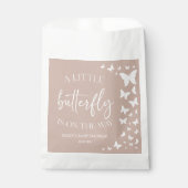 小さな蝶が赤ちゃんシャワーの途中にある フェイバーバッグ (正面)