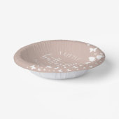 小さな蝶が赤ちゃんシャワーの途中にある ペーパーボウル (傾斜あり)